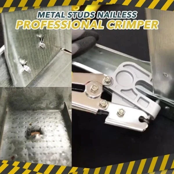 Aluminium og stål crimpetang til metalstativ uden skruer | 25 cm længde