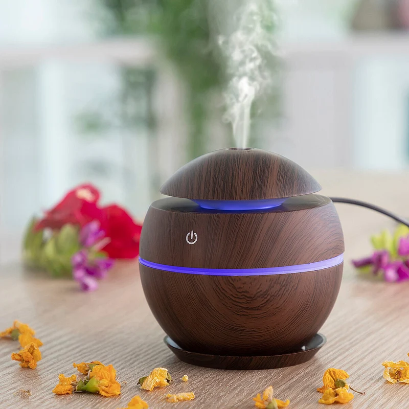 Mini Duftdiffusor med LED-lys – 130 ml Ultraschall og USB-forbindelse