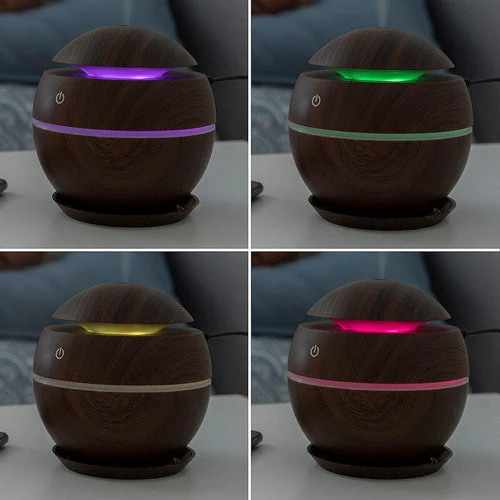 Mini Duftdiffusor med LED-lys – 130 ml Ultraschall og USB-forbindelse