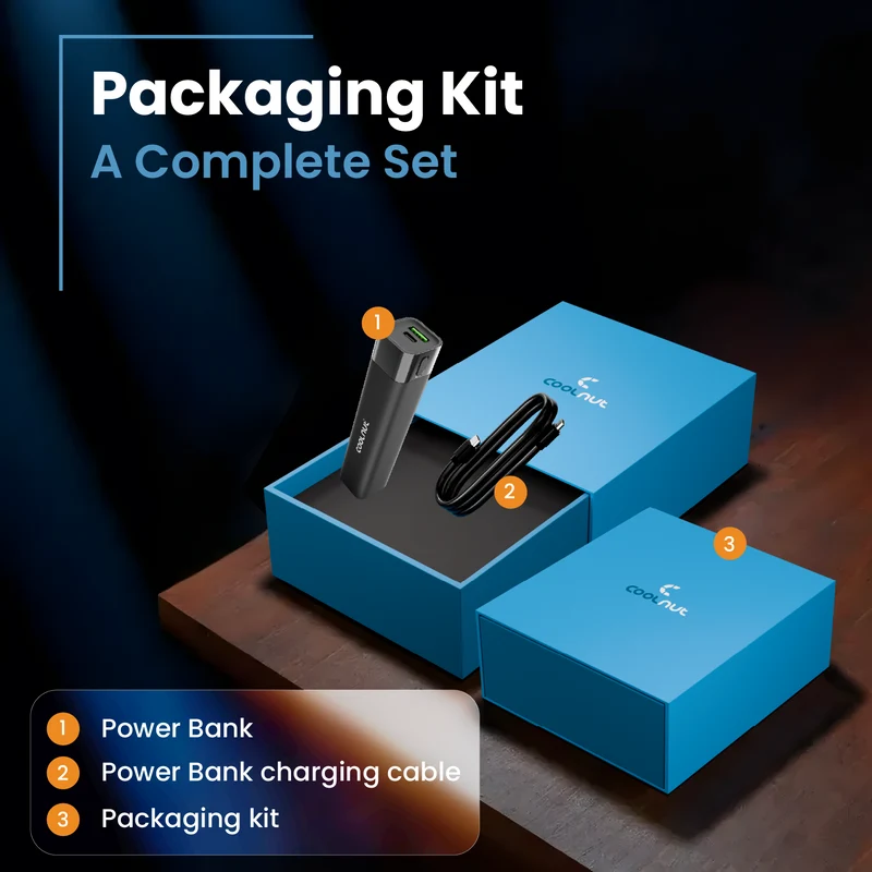 Mini Powerbank 5000 mAh – Hurtigopladnings Powerbank til rejser