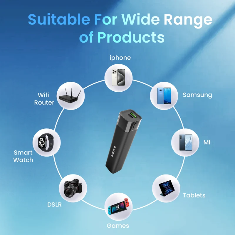 Mini Powerbank 5000 mAh – Hurtigopladnings Powerbank til rejser