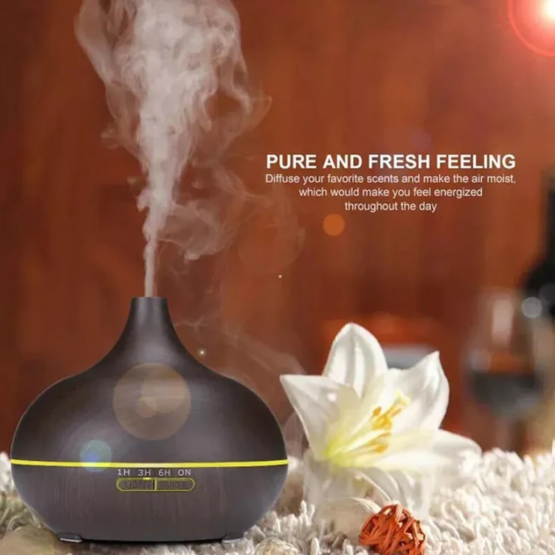 Aroma Diffuser – 500 ml med träutseende