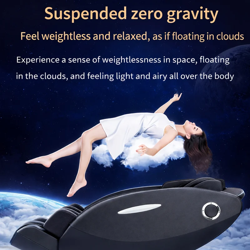 Massagestol 2D – Värmeterapi, AI-styrning, Zero Gravity – Modell A5 Plus