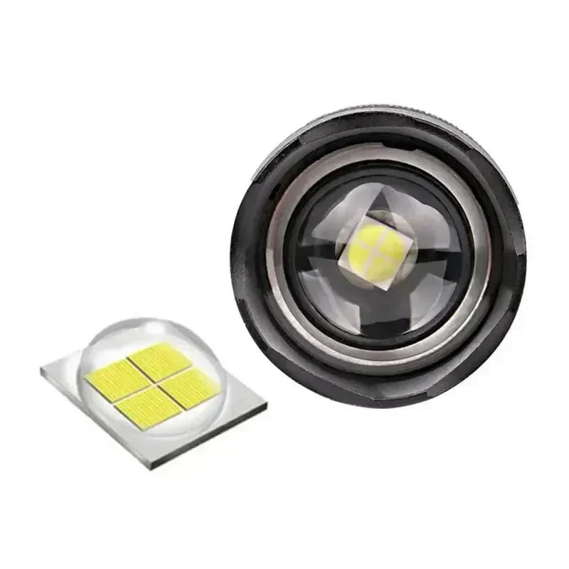LED Lommelygte med 90.000 Lumen | Vandtæt IP65 & Zoomfunktion | Holdbart Udendørsdesign