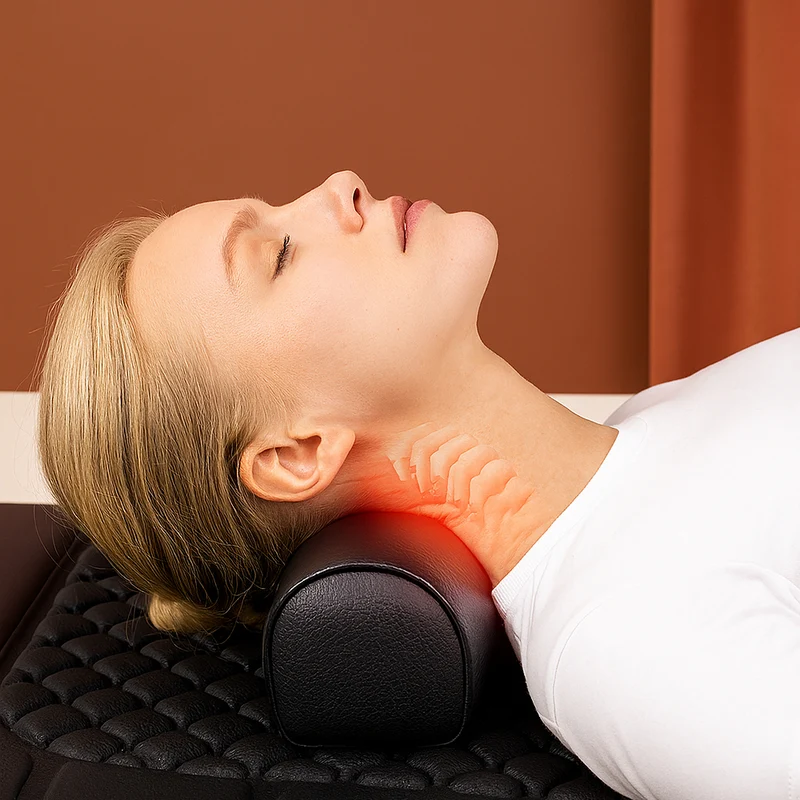 Elektrisk Massagematta (svart) med 10 Zoner - Total avslappning från nacke till fötter