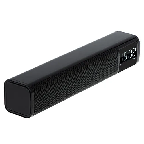 Multifunktionell Bluetooth-soundbar med klocka och alarm