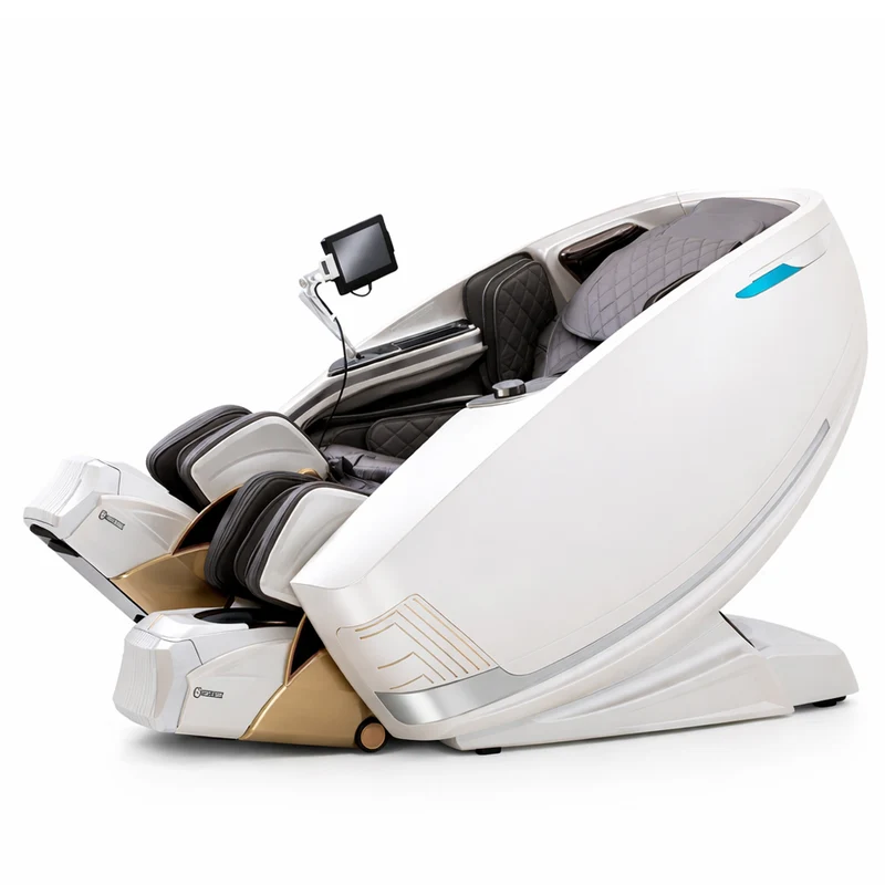 Massagefåtölj med 4D-kroppsscanning, Dual Zone Stretching, 32 airbags, värme i ländrygg/ben och Zero Gravity - Modell 988A