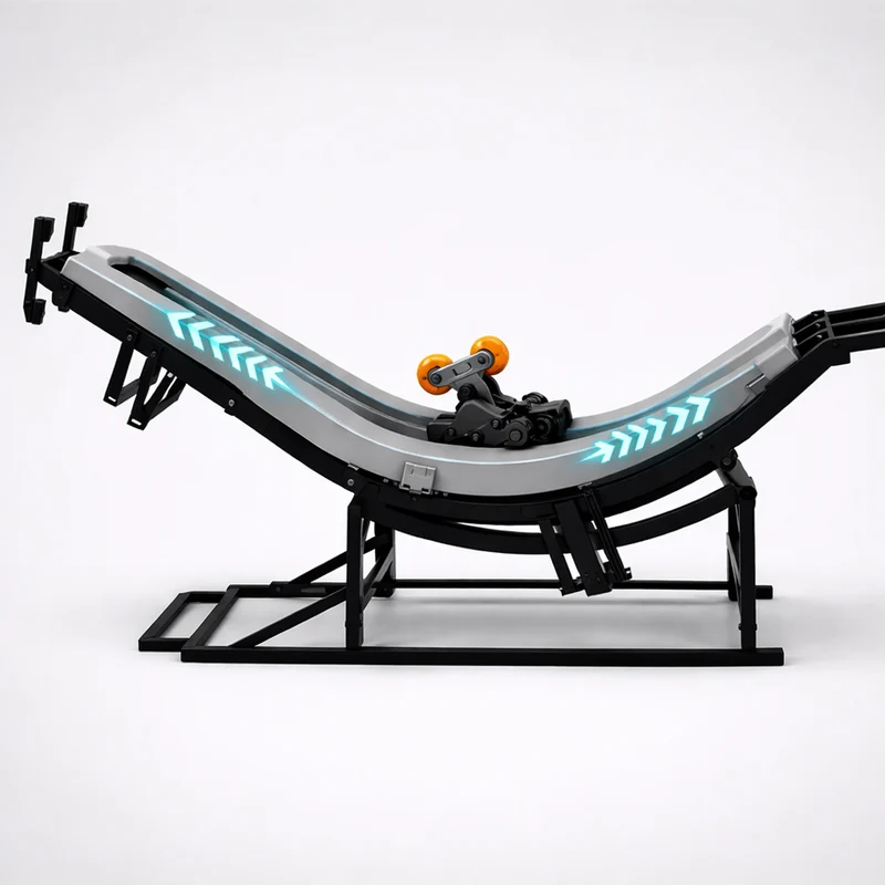 Massagefåtölj med 4D-kroppsscanning, Dual Zone Stretching, 32 airbags, värme i ländrygg/ben och Zero Gravity - Modell 988A