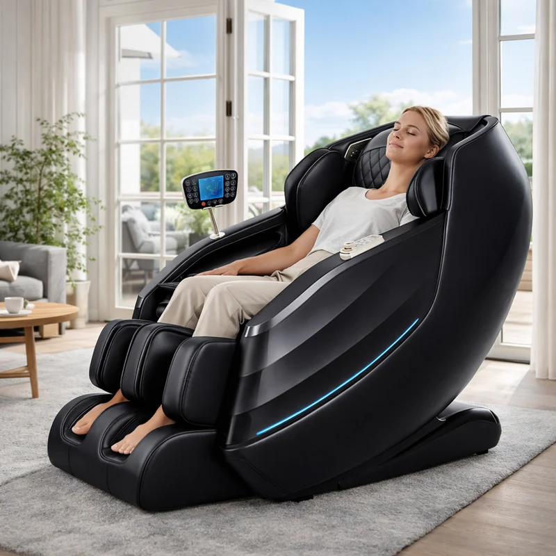 Lyxig 2D-massagestol med automatisk kroppsskanning, Zero Gravity och värme i ben och ländrygg - Modell 988K