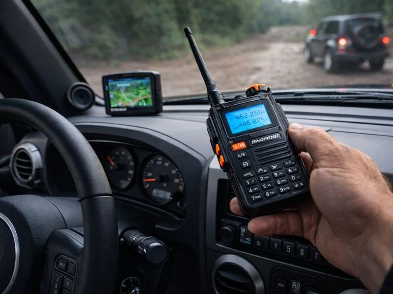 Walkie talkie, 2600 mAh batteri, Upp till ca 25 km räckvidd