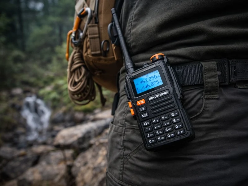 Walkie talkie, 2600 mAh batteri, Upp till ca 25 km räckvidd