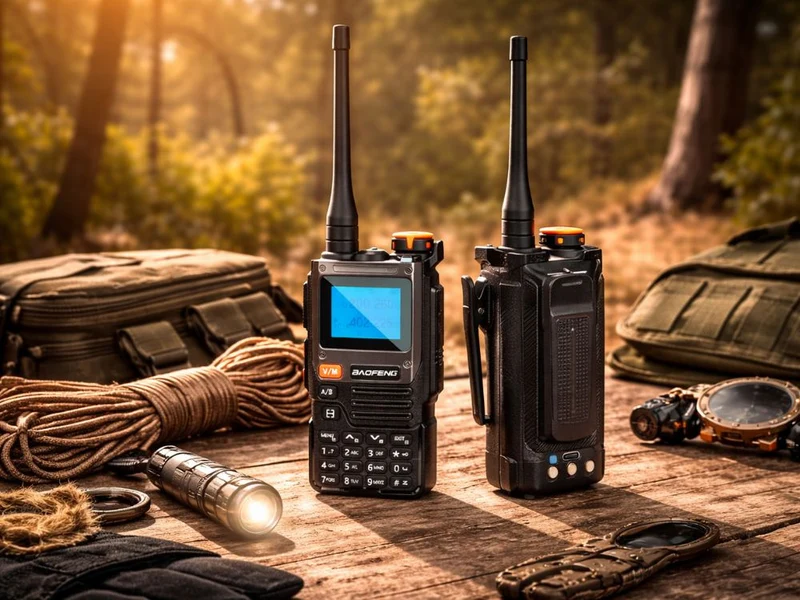 Walkie talkie, 2600 mAh batteri, Upp till ca 25 km räckvidd