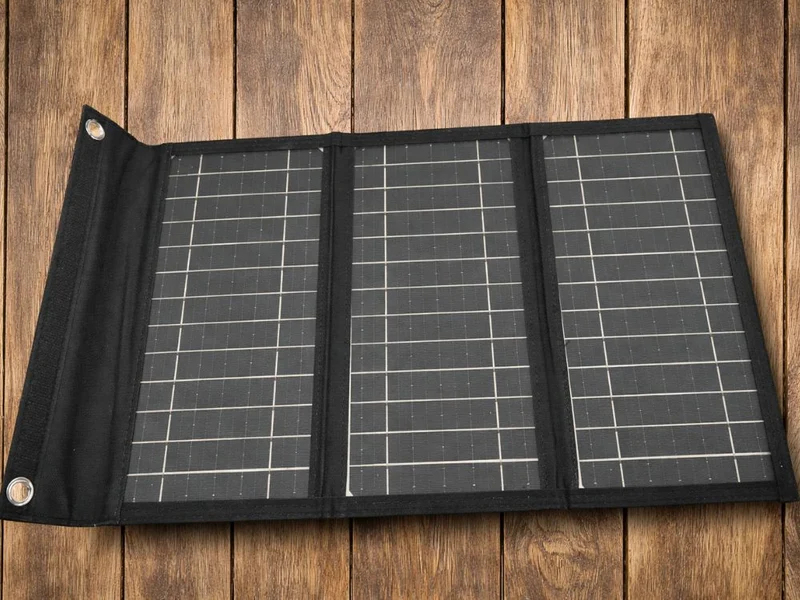 Hopfällbar 20W solpanel med USB