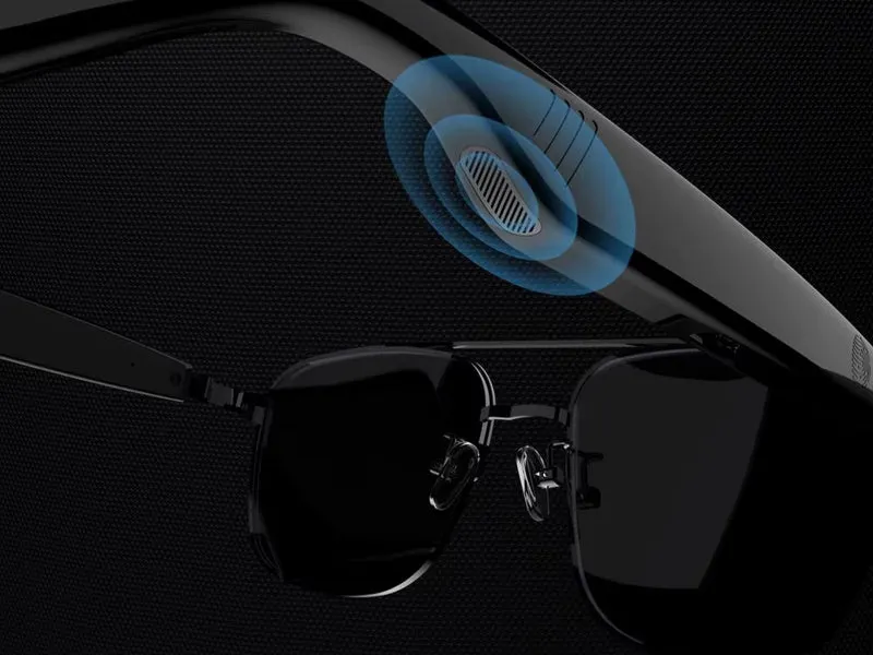 Smarta Bluetooth-glasögon med högtalare och samtalskontroll