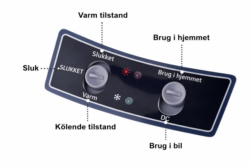 10L bilkylskåp – med temperaturjustering.