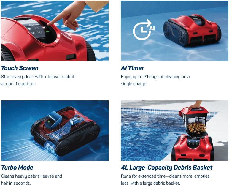 iGarden K Pro 150 Cordless Robotic Pool Cleaner