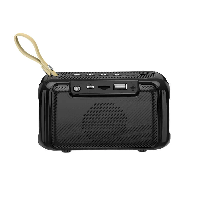 Bærbar 10W Bluetooth højttaler med RGB-lys og IPX6, op til 8 timers batteri