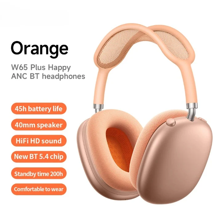 Bluetooth Hovedtelefoner Over-Ear med ANC – 45 timers batteri, 40 mm driver