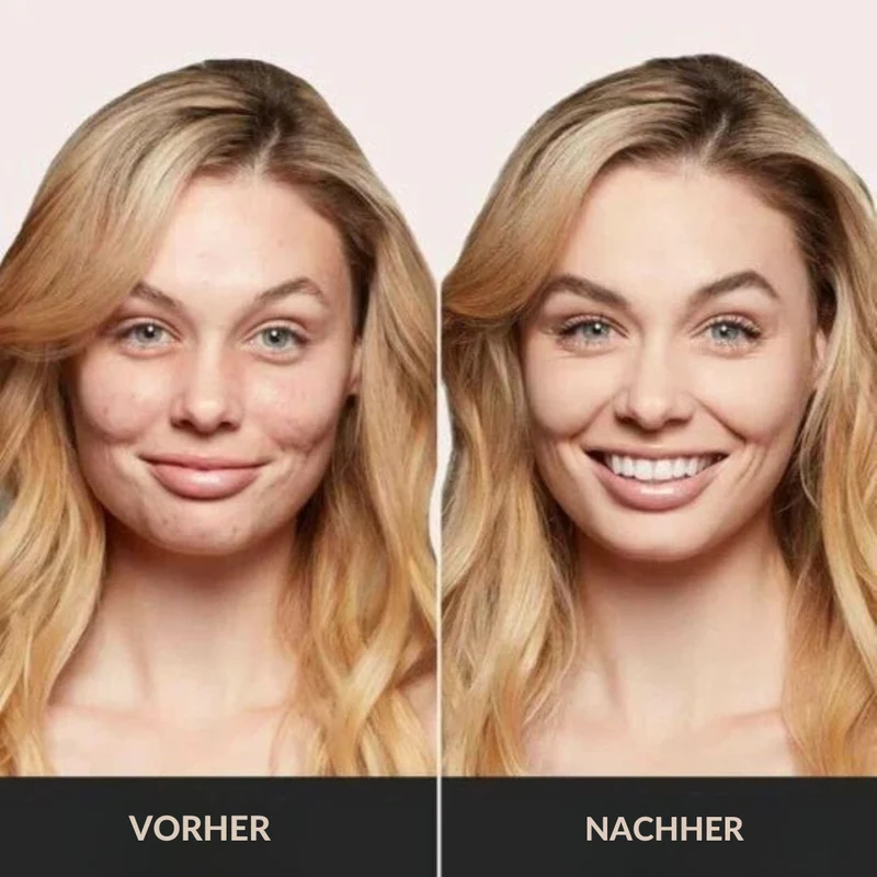 CC-Creme med Air Cushion og svampeapplikator | Farvekorrektion & jævn hudtone | Ikke klæbrig, dækker porer & rødme, 2 nuancer
