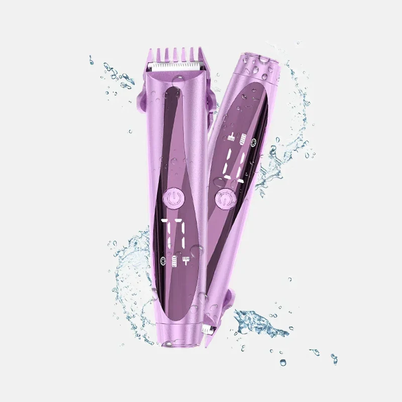 Dame Bikini Trimmer 2-i-1 | Elektrisk Barbermaskine til Ansigt & Krop | Uden Smerte Hårfjerning Våd & Tør