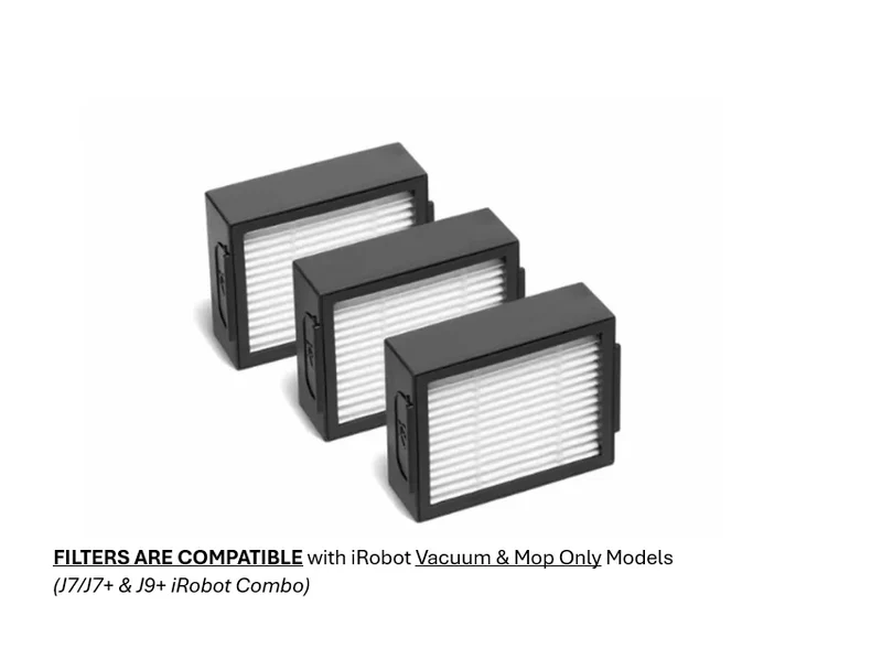 iRobot Roomba Combo J7/J7+, J9+, and 10 Max Filters 3-Pack (Genuine)