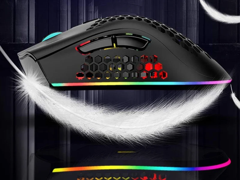2,4 GHz spelmus med RGB-ljus och justerbar DPI