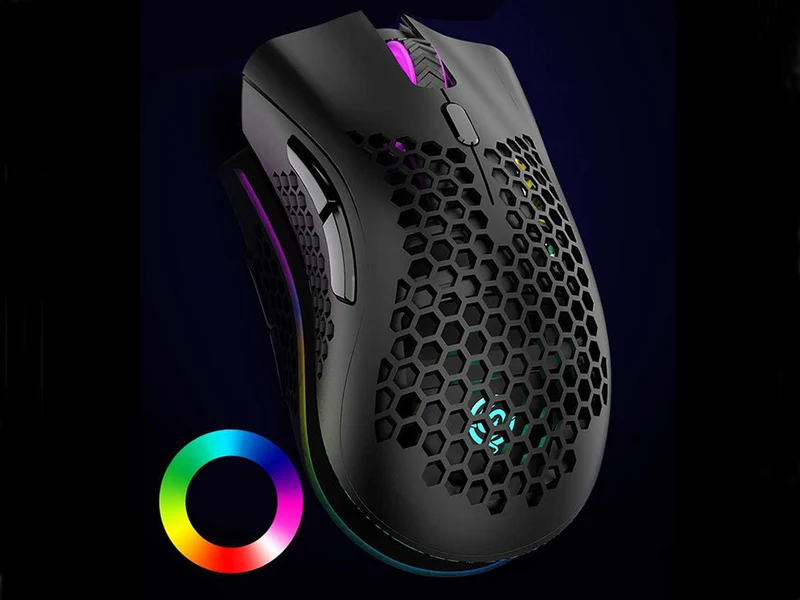 2,4 GHz spelmus med RGB-ljus och justerbar DPI