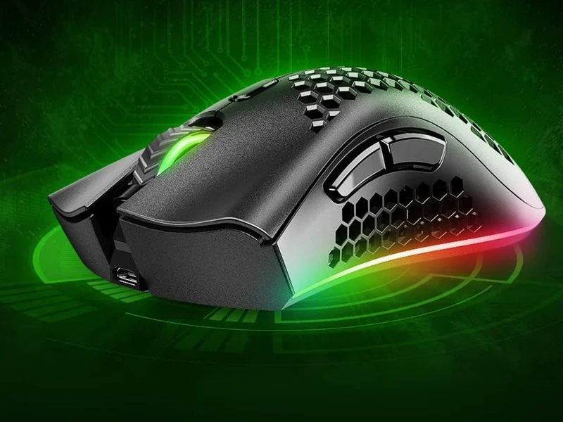 2,4 GHz spelmus med RGB-ljus och justerbar DPI
