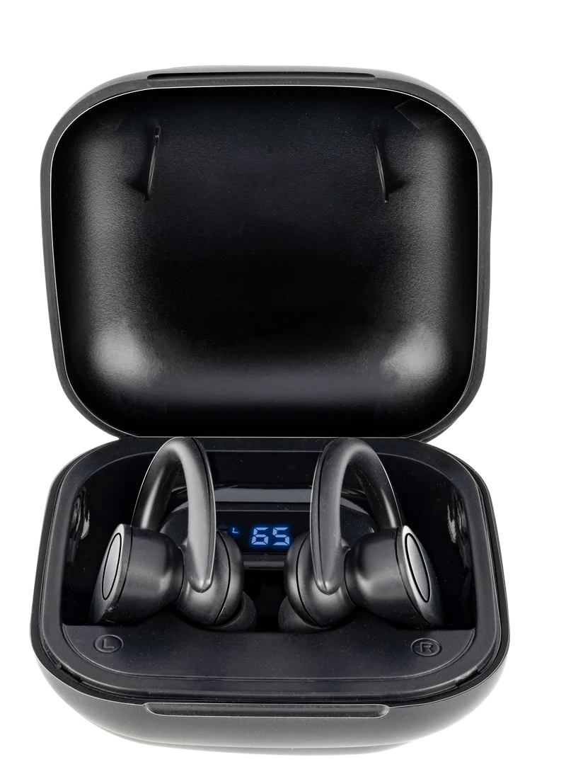 Grundig trådlösa Bluetooth-sporthörlurar med lång batteritid