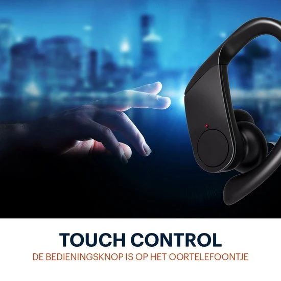 Grundig trådlösa Bluetooth-sporthörlurar med lång batteritid