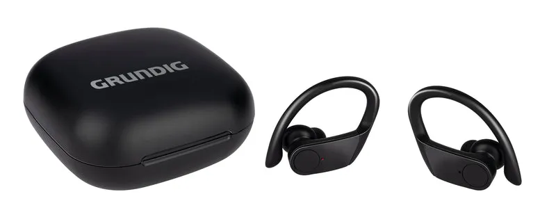 Grundig trådlösa Bluetooth-sporthörlurar med lång batteritid