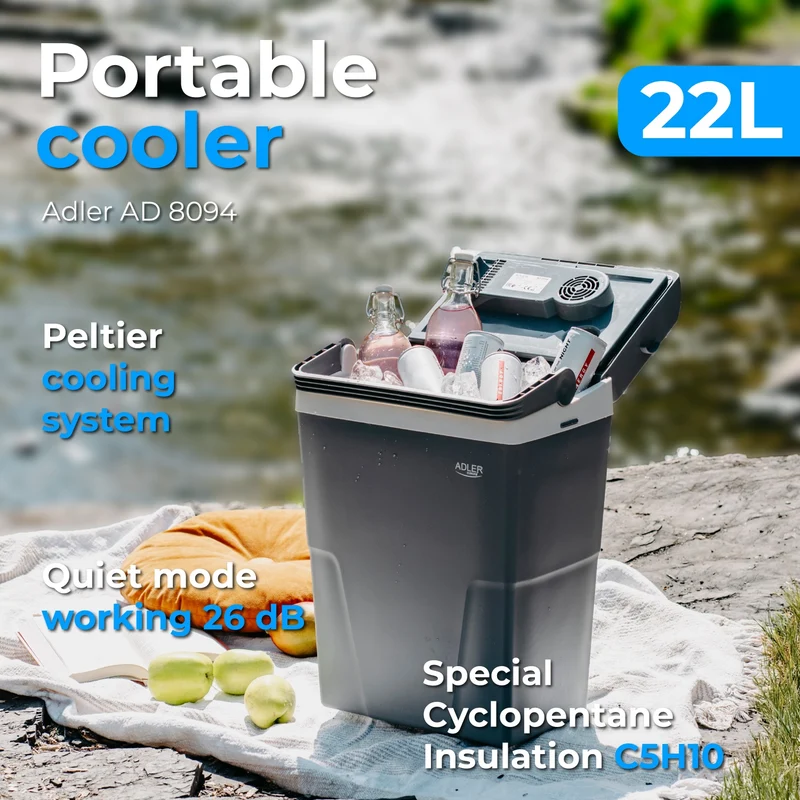 22 liters kylbox för bil och hem – Tyst och effektiv