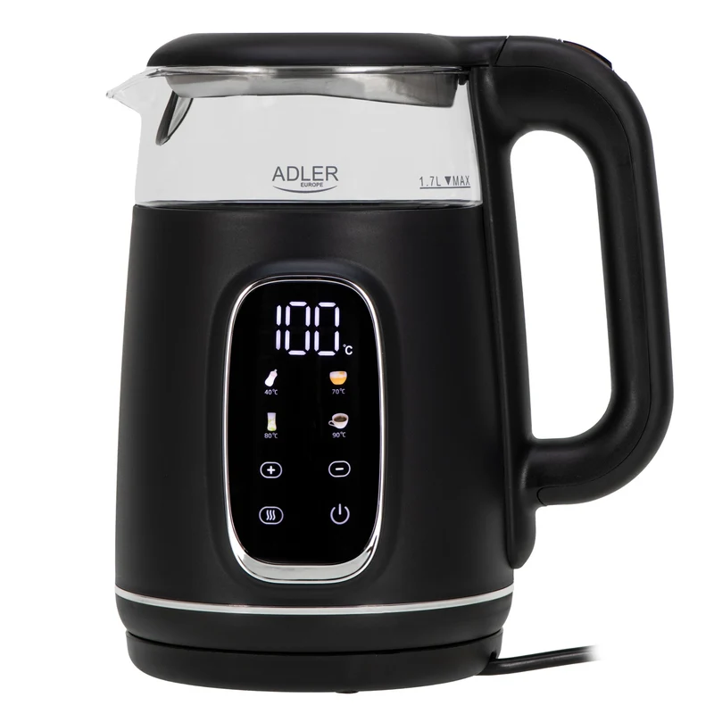 Vattenkokare 1,7L med Temperaturkontroll och LED-display