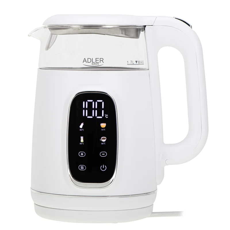 Vattenkokare 1,7L med Temperaturkontroll och LED-display