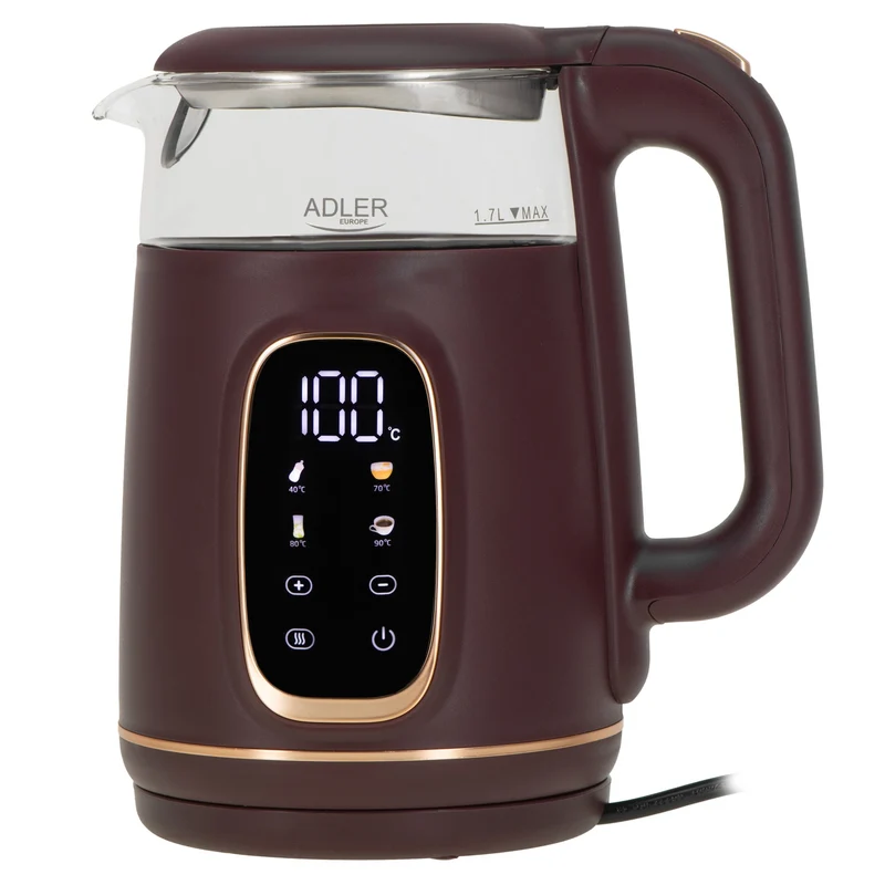 Vattenkokare 1,7L med Temperaturkontroll och LED-display