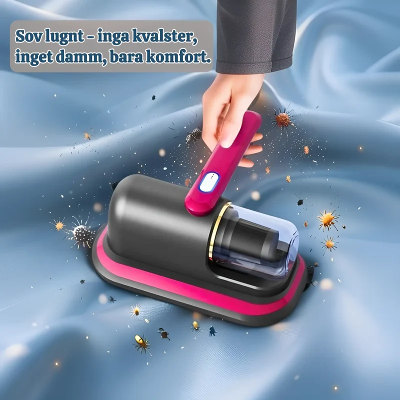PureVac - 10kPa Sladdlös Handhållen Dammsugare för Madrass och Kvalster