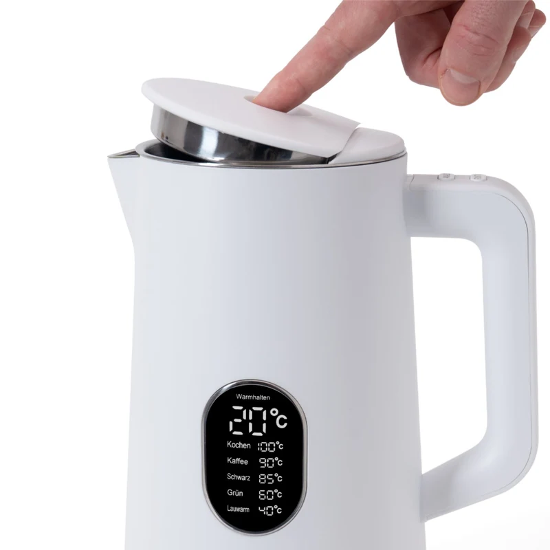 Elektrisk kedel 1,5 liter med temperaturindstilling