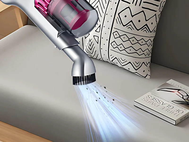 Sladdlös dammsugare 100W, 2-i-1 med HEPA-filter och 4 munstycken