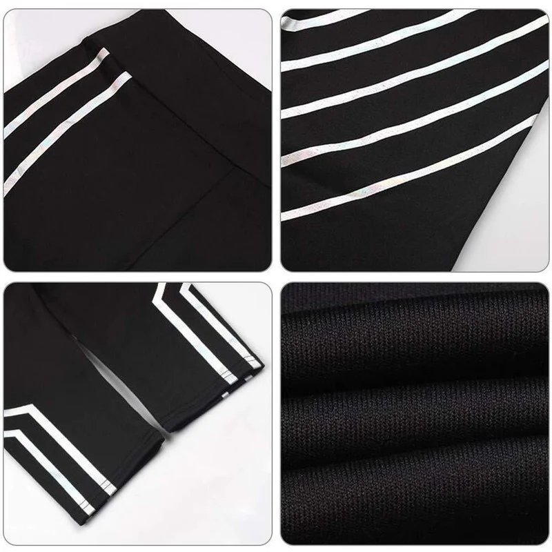 Stretch Sportleggings til Yoga og Fitness – Reflekterende Damemodel