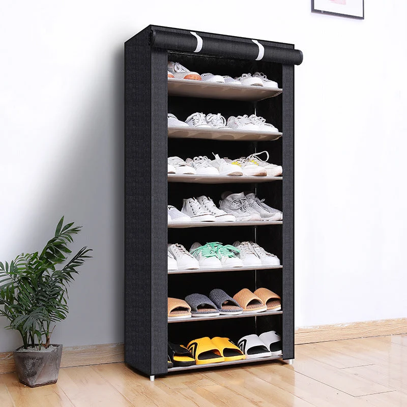 Shoe Organizer i Stål med Dække – Flermoduls Skoskab til Entré og Soveværelse