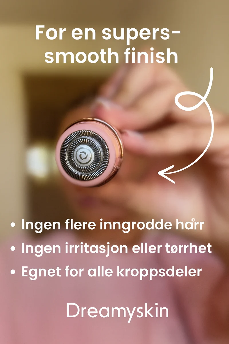Intimbarber med svævende folie | Skånsom barbering til bikini og armhuler | Våd/Tør IPX7, USB-C, 60 minutters driftstid