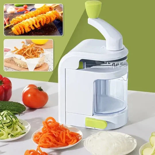 Multifunktionel grøntsagsslicer med rustfrit stålblad til zucchini, gulerødder og agurker