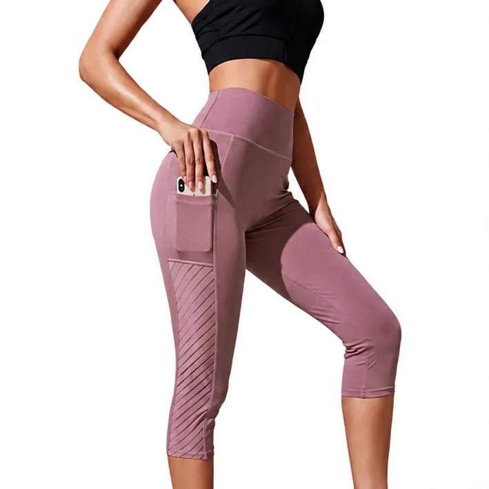 Sportleggings til kvinder | Hurtigttørrende træningsleggings med sømløs pasform til fitness, yoga og løb