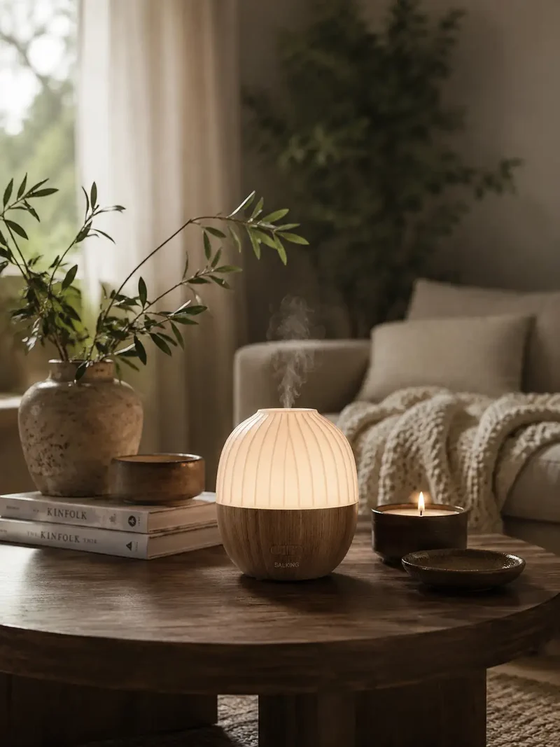 Aromadiffuser med Eichel-design | Ultraschall med LED-lys og 300 ml vandtank