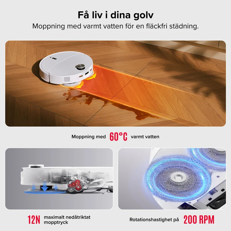 Roborock Qrevo Curv 2 Pro Robotdammsugare & Mopp