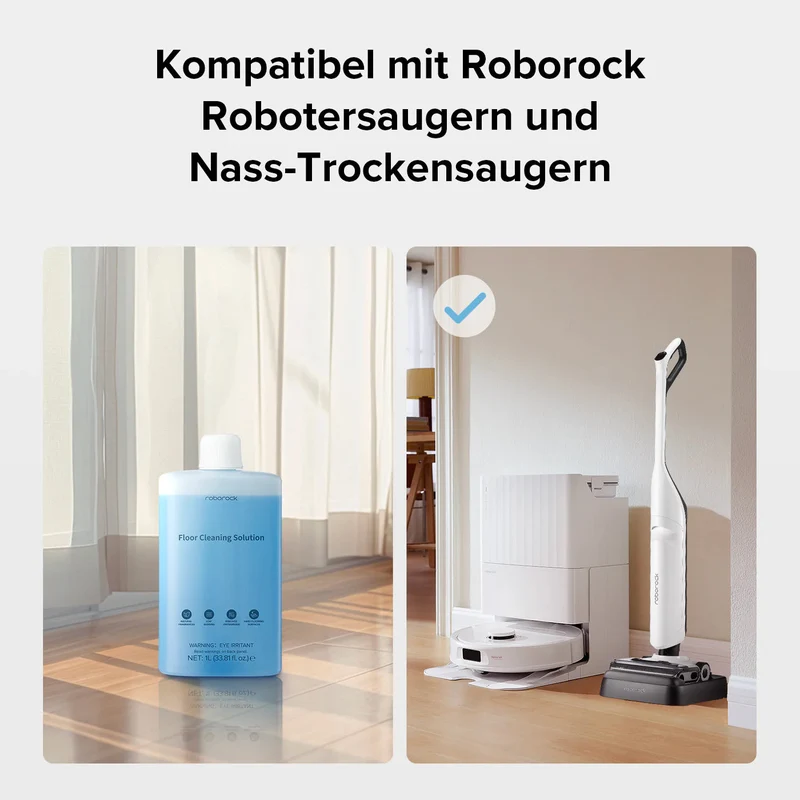 Roborock golvrengöringslösning för sug- och mopprobotar – 1 L