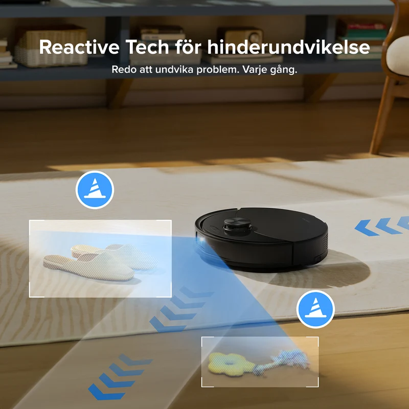 Roborock Q10 S5+ robotdammsugare med automatisk tömningsstation och 2 extra dammpåsar – Uppgraderad version av Q8 Max+