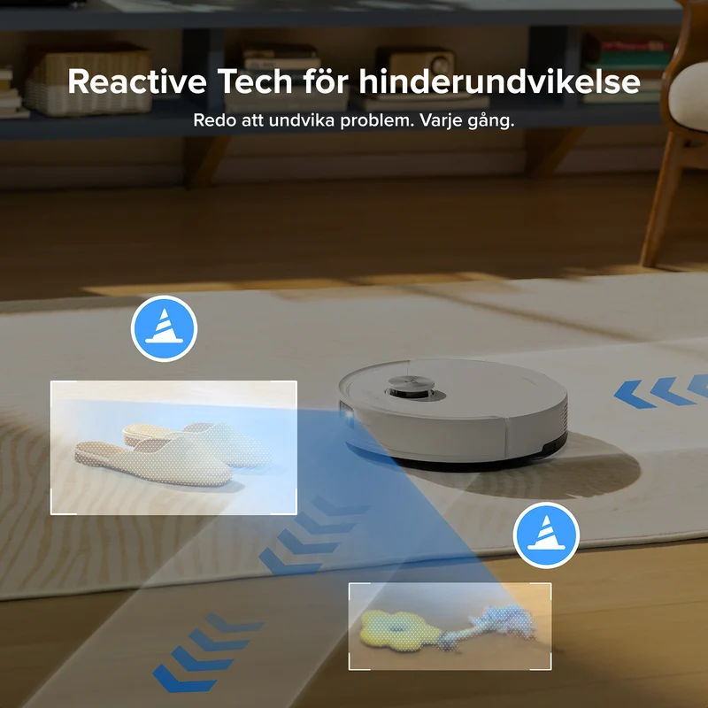Roborock Q10 S5+ robotdammsugare med automatisk tömningsstation och 2 extra dammpåsar – Uppgraderad version av Q8 Max+