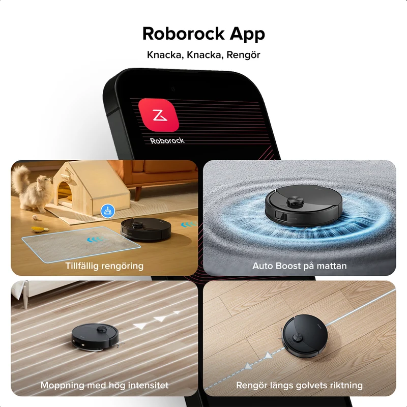 Roborock Q10 S5 Set robotdammsugare – Uppgraderad version av Q8 Max