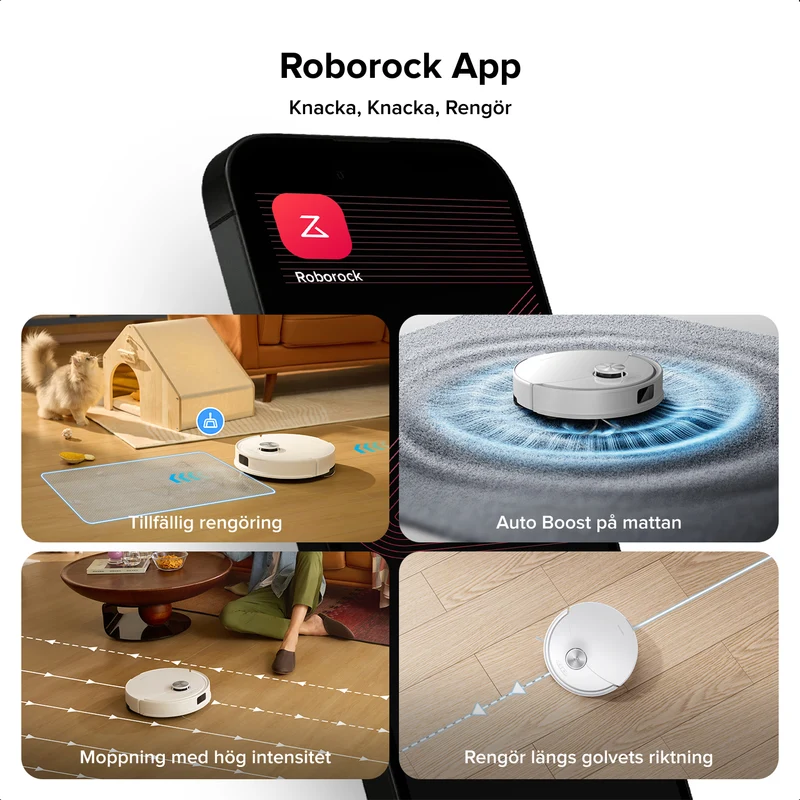 Roborock Q10 S5 Set robotdammsugare – Uppgraderad version av Q8 Max
